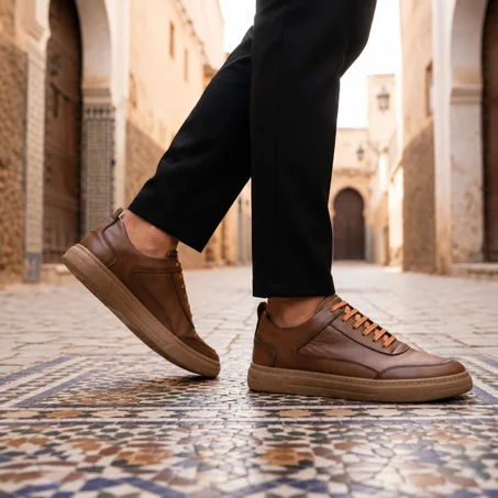 👟 سنيكرز الجلد الطبيعي الممتاز 💯
