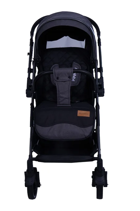 POUSSETTE VALISE RÉVERSIBLE GRIS – MON BÉBÉ