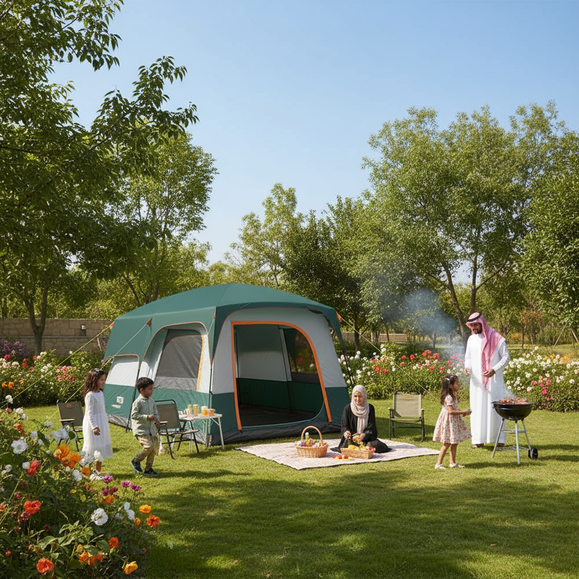 خيمة  الكشتات العائلية 8 أفراد