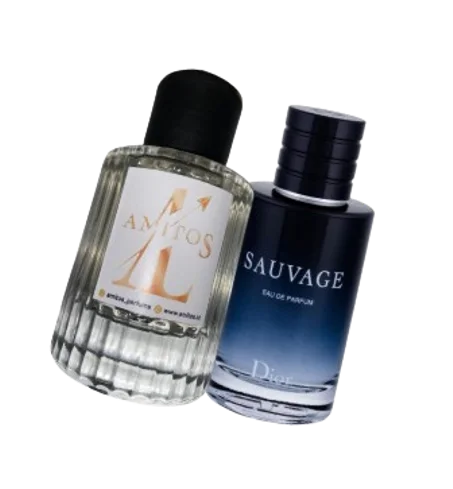 Amitos Sauvage Inspired – عطر رجالي Eau de Toiletteعطر رجالي منعش وقوي، مستوحى من الروح البرية والأناقة الرجولية، يمنحك حضوراً واثقاً يدوم طوال اليوم.