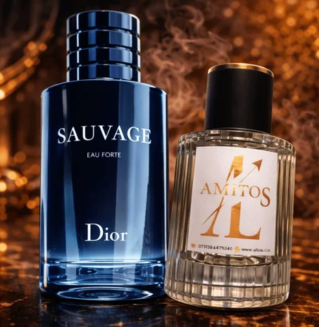 Amitos Sauvage Inspired – عطر رجالي Eau de Toiletteعطر رجالي منعش وقوي، مستوحى من الروح البرية والأناقة الرجولية، يمنحك حضوراً واثقاً يدوم طوال اليوم.