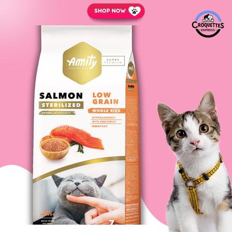 AMITY REALLY PET SALMON STERILIZED CAT FOOD LOW GRAIN WHOLE RICE 7KG