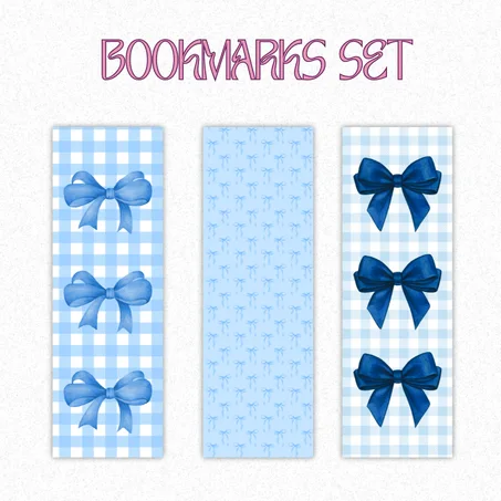 BLEU BOOKMARK SET PLASTIFIER