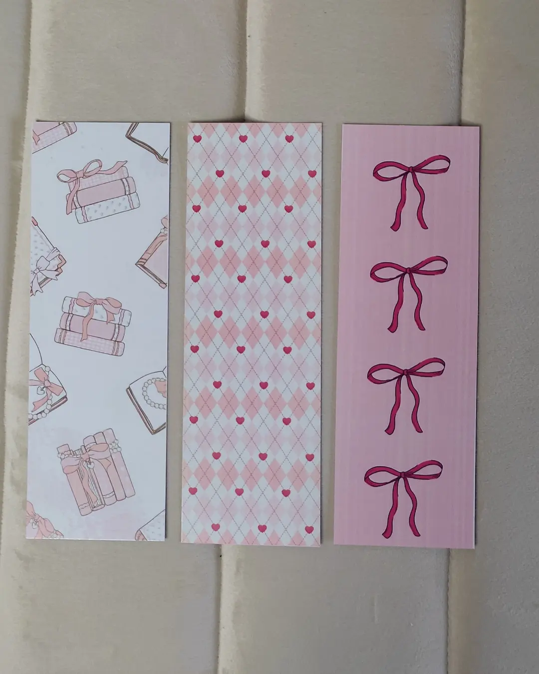 GIRLY PINK BOOKMARK SET