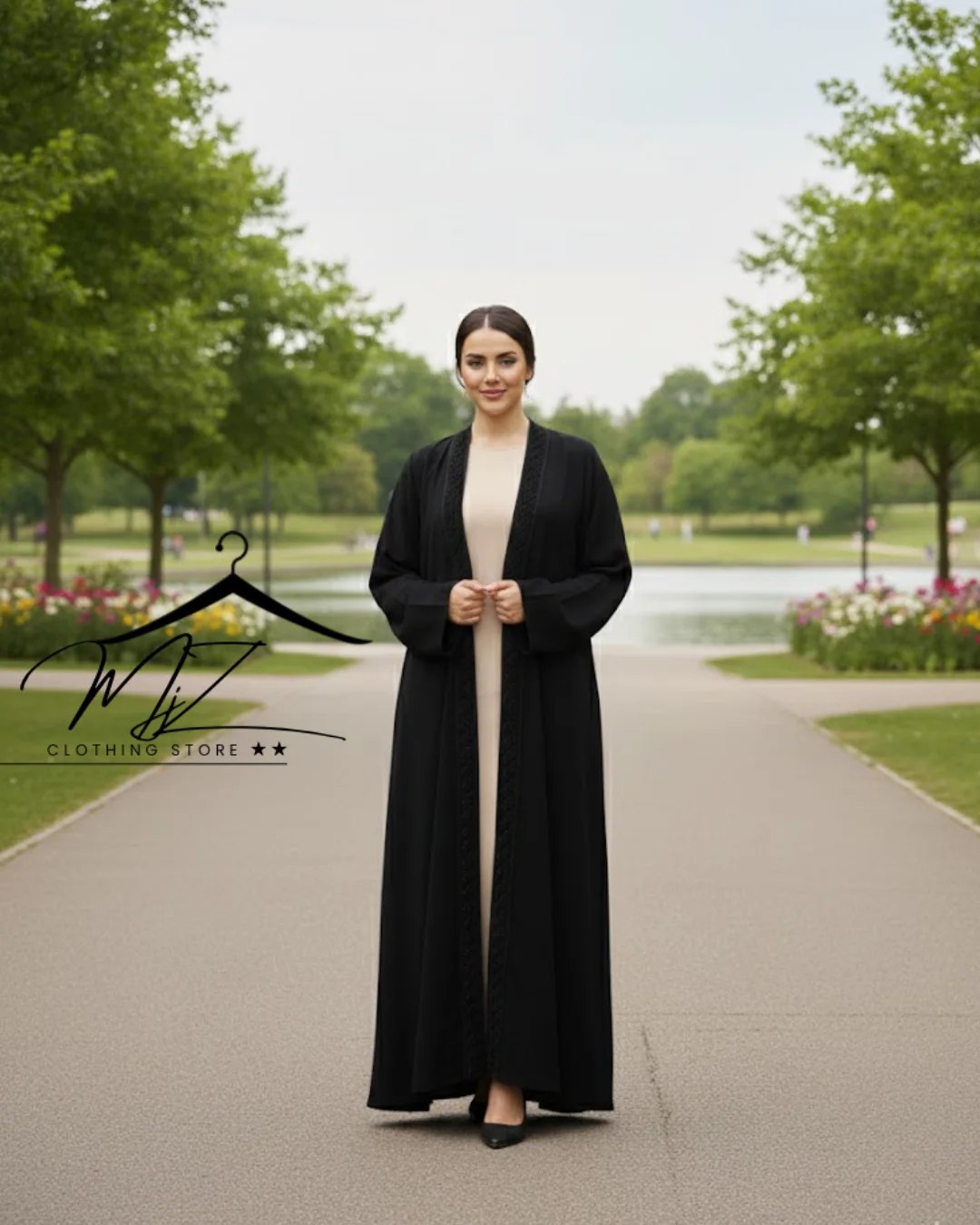 عباءة سوداء ملكية 👑 أناقة لا تقاوم!