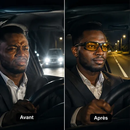 LUNETTE DE CONDUITE NOCTURE POLARISEES-VISION CLAIRE ET SECURISEE LA NUIT-65845700