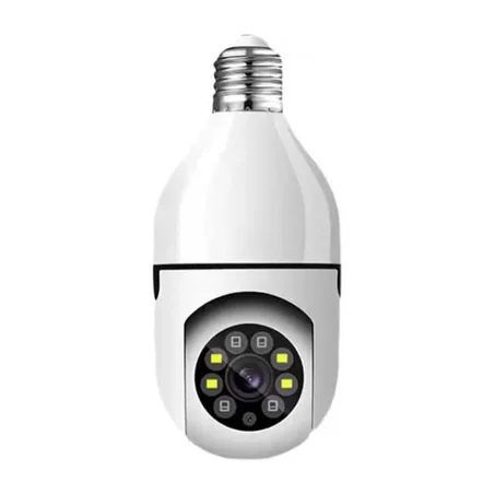 كاميرا للمراقبة مزودة بمصباح و قابلة للدوران