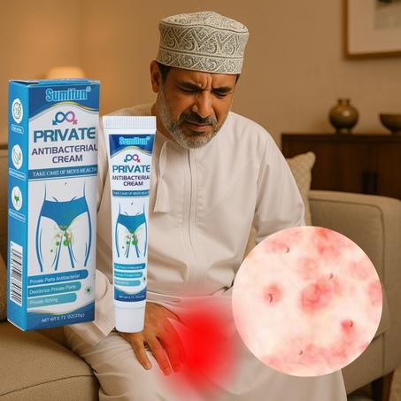 كريم مضاد للبكتيريا والحكة في المناطق الحساسة