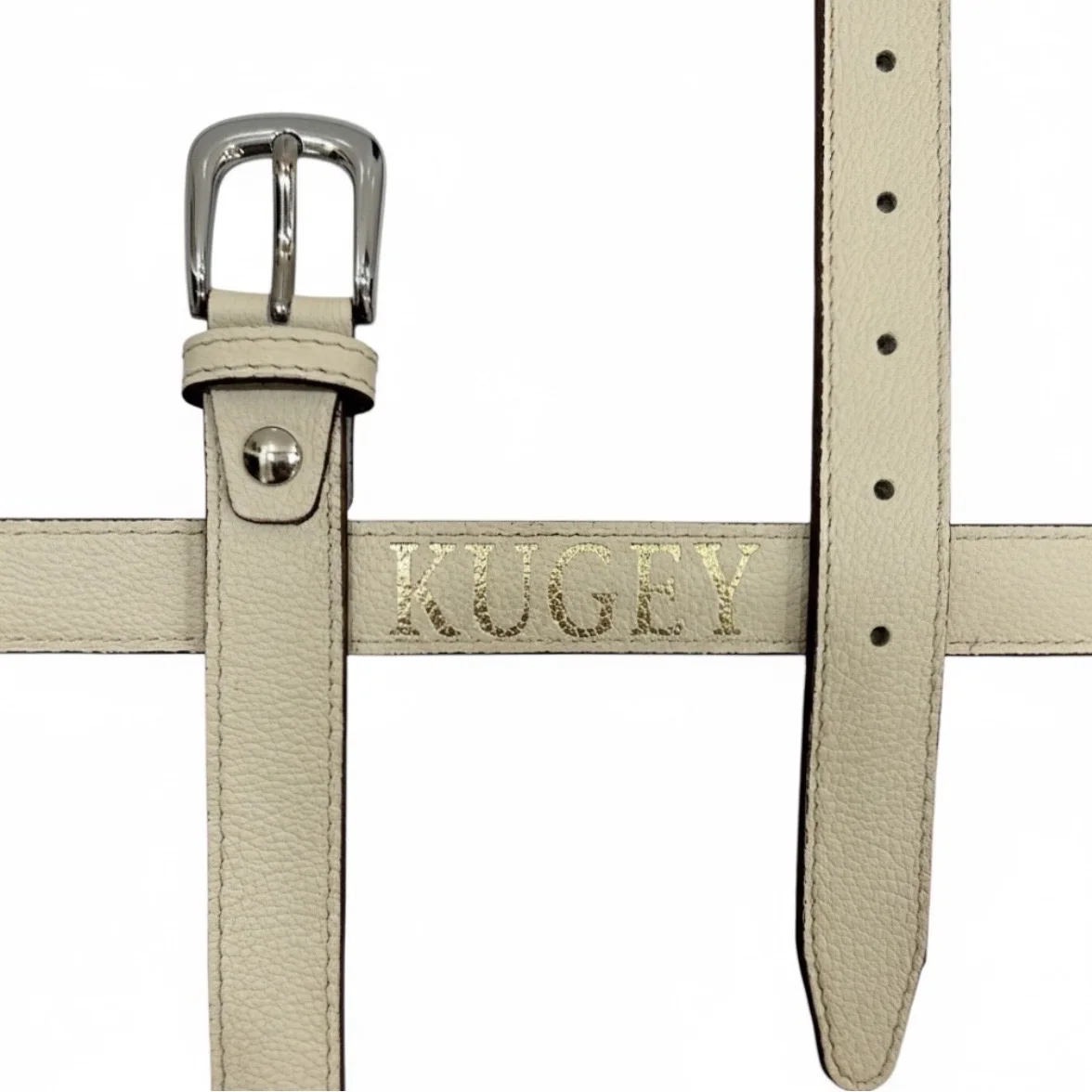 CEINTURE BLANC CASSÉ POUR FEMME