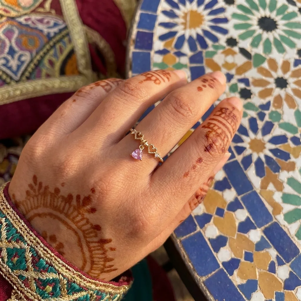“Bientôt disponible” Bague Cœur Éternel Rose Gold