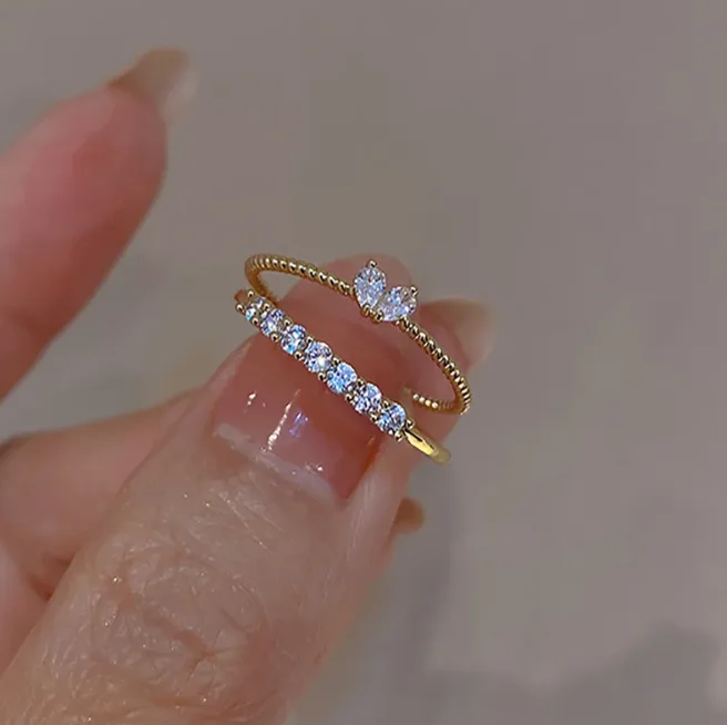 “Bientôt disponible” Bague Double Rang 