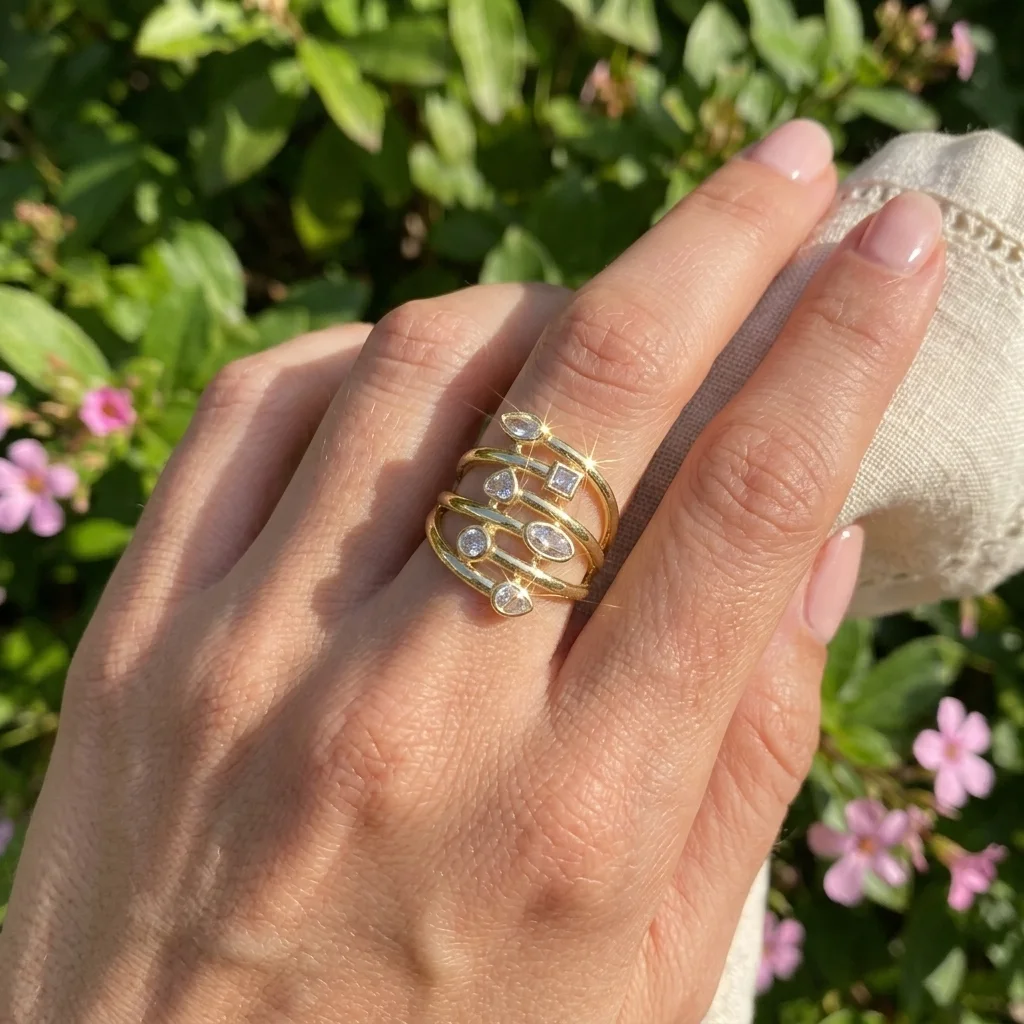 “Bientôt disponible” Bague Multi-Rangs 