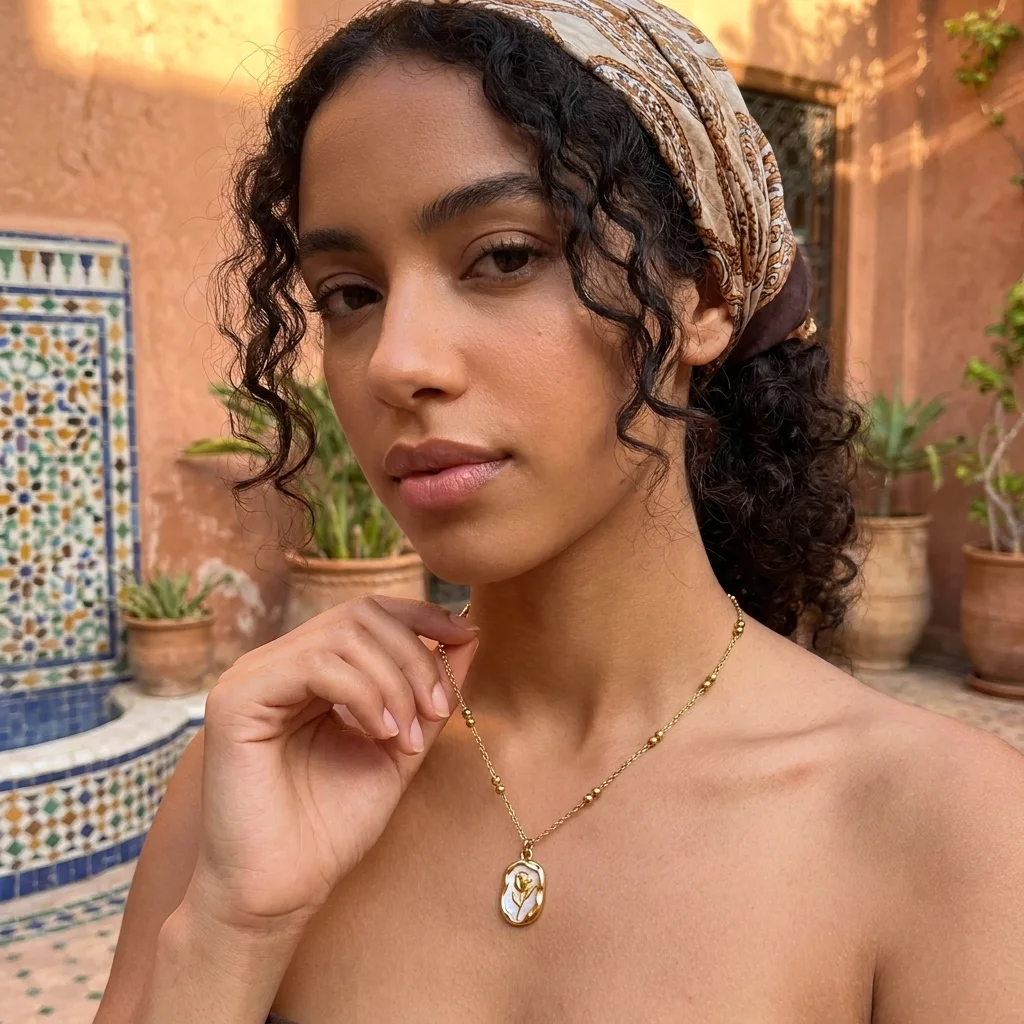 “Bientôt disponible” Collier Médaille Organique 
