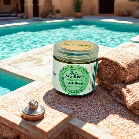 صابون بلدي مغربي طبيعي بالاوكاليتبوس - صناعة يدوية % 100 .