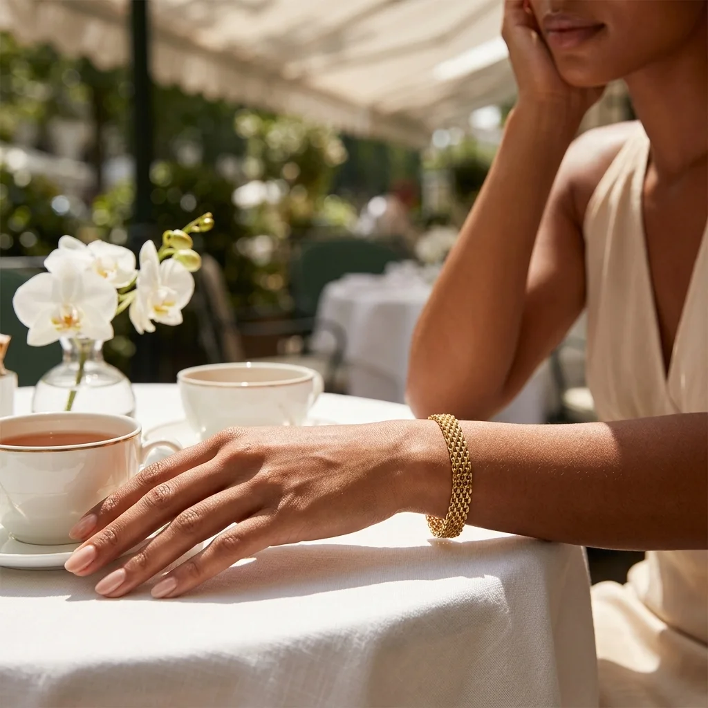 “Bientôt disponible” Bracelet Maille Tressée Multirang 