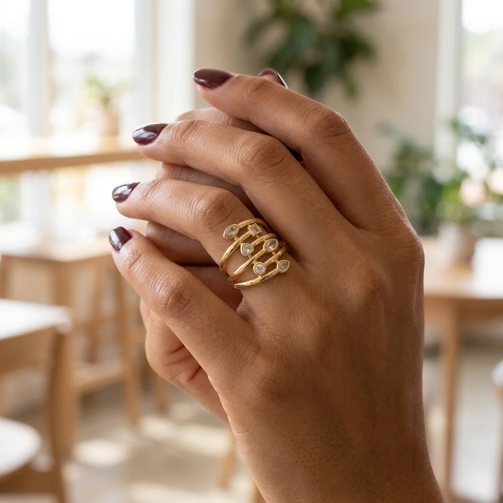“Bientôt disponible” Bague Multi-Rangs 