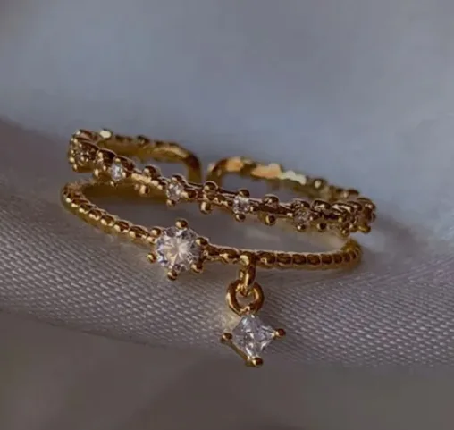“Bientôt disponible” Bague Double Rang 