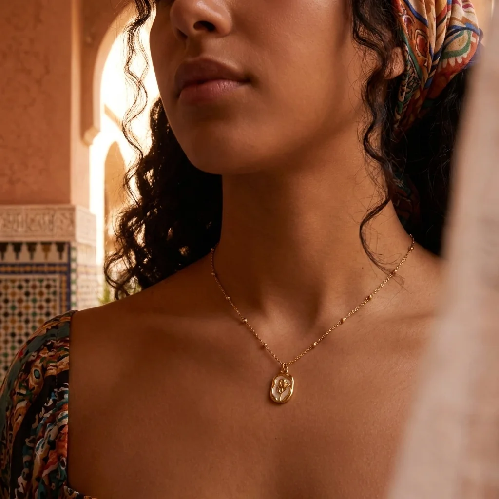 “Bientôt disponible” Collier Médaille Organique 