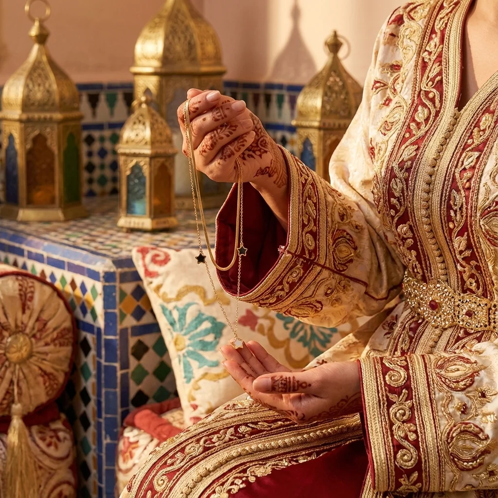 قلادة نجوم من الفولاذ والتيتانيوم
