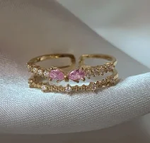 “Bientôt disponible”  Bague Ajustable Double Rang 