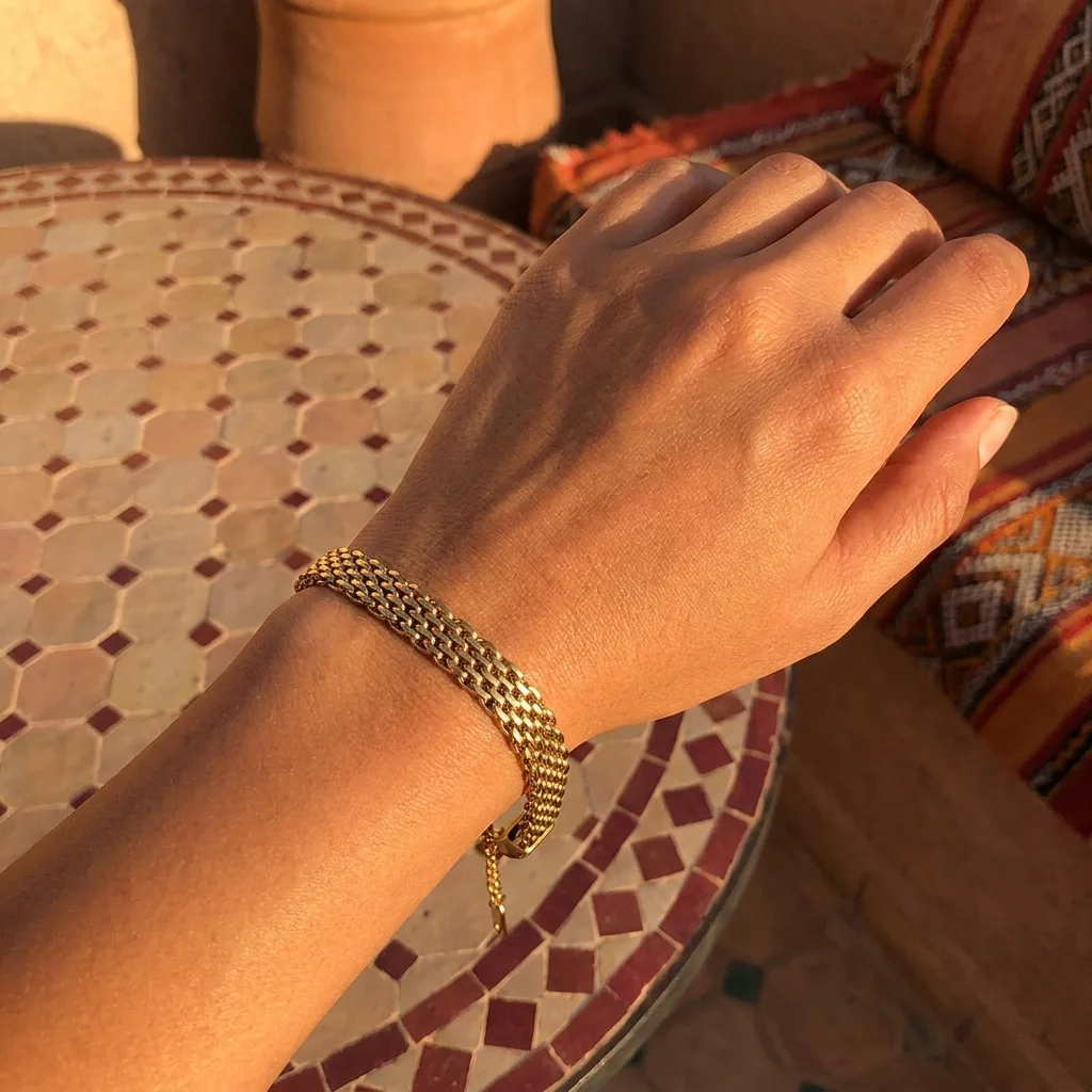 “Bientôt disponible” Bracelet Maille Tressée Multirang 