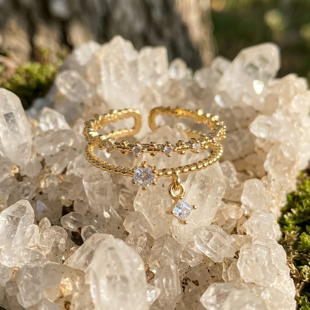 “Bientôt disponible” Bague Double Rang 
