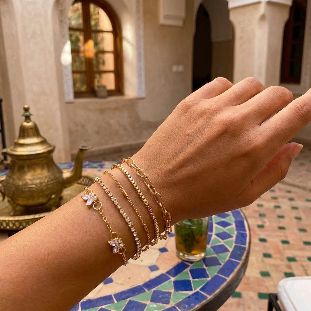 “Bientôt disponible” Set de 5 Bracelets 
