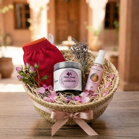 مجموعة العناية المتكاملة طبيعي بالورد