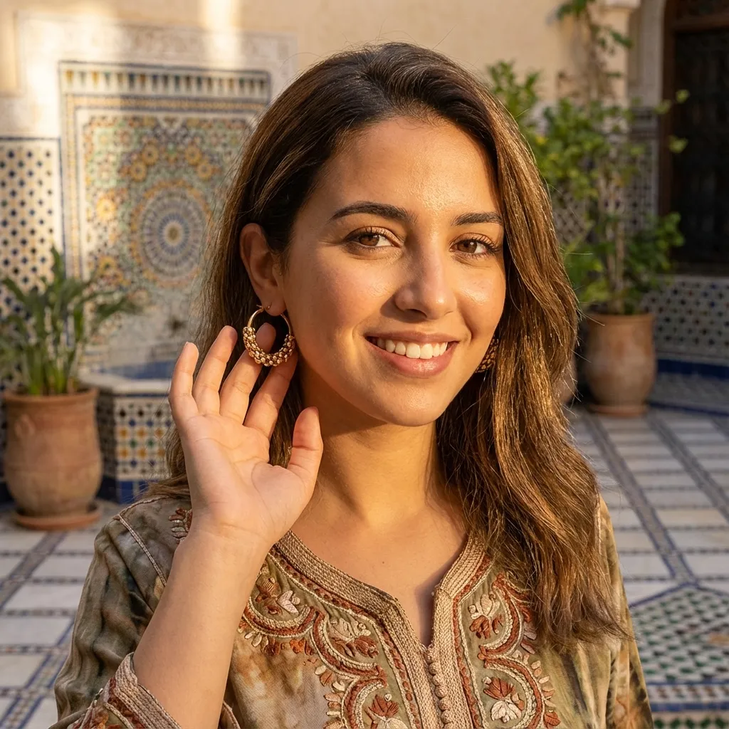 أقراط دائرية ذهبية مقاومة للتآكل – تصميم بسيط وأناقة يومية