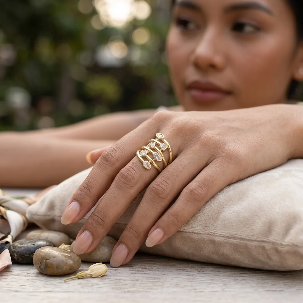 “Bientôt disponible” Bague Multi-Rangs 
