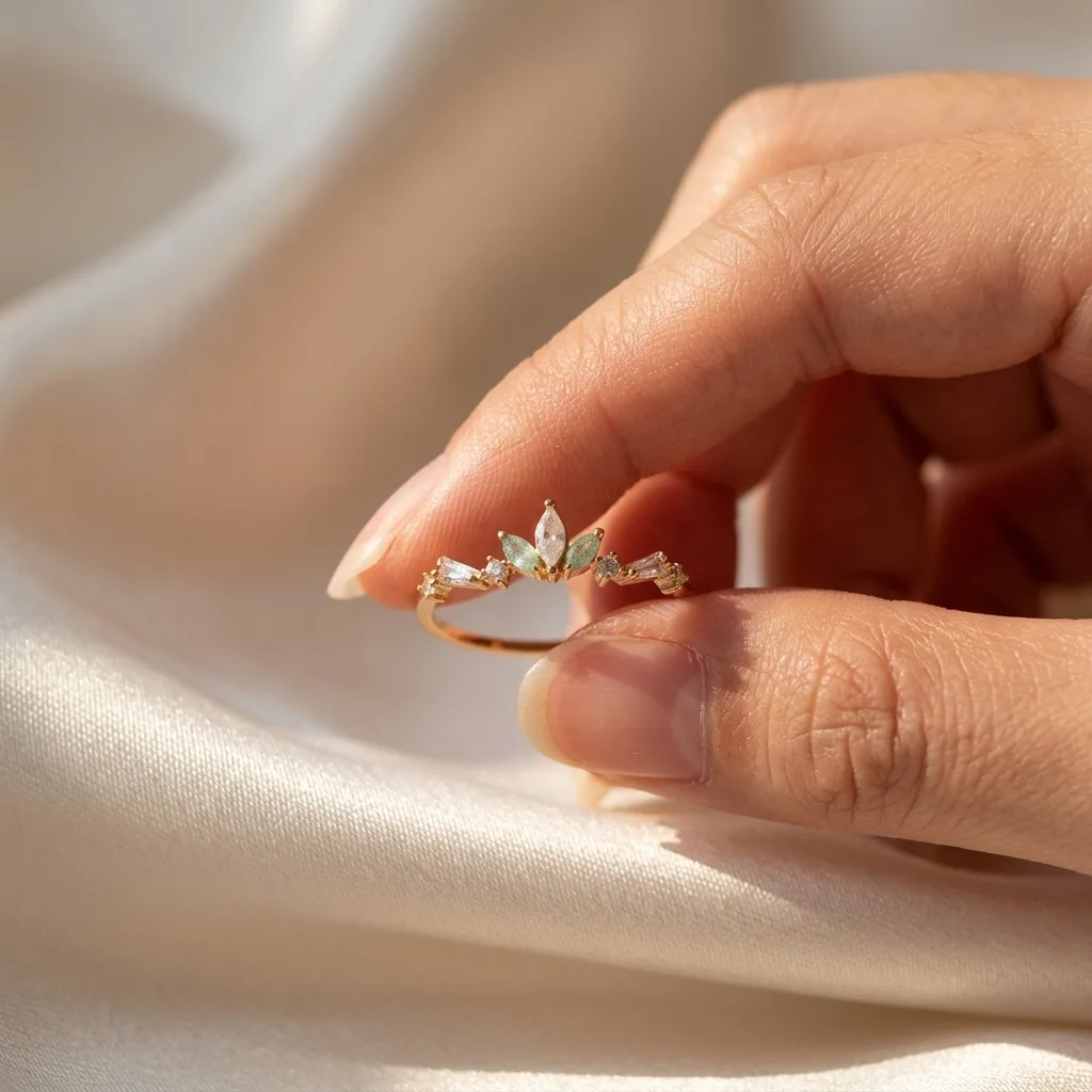 “Bientôt disponible” Bague Couronne 