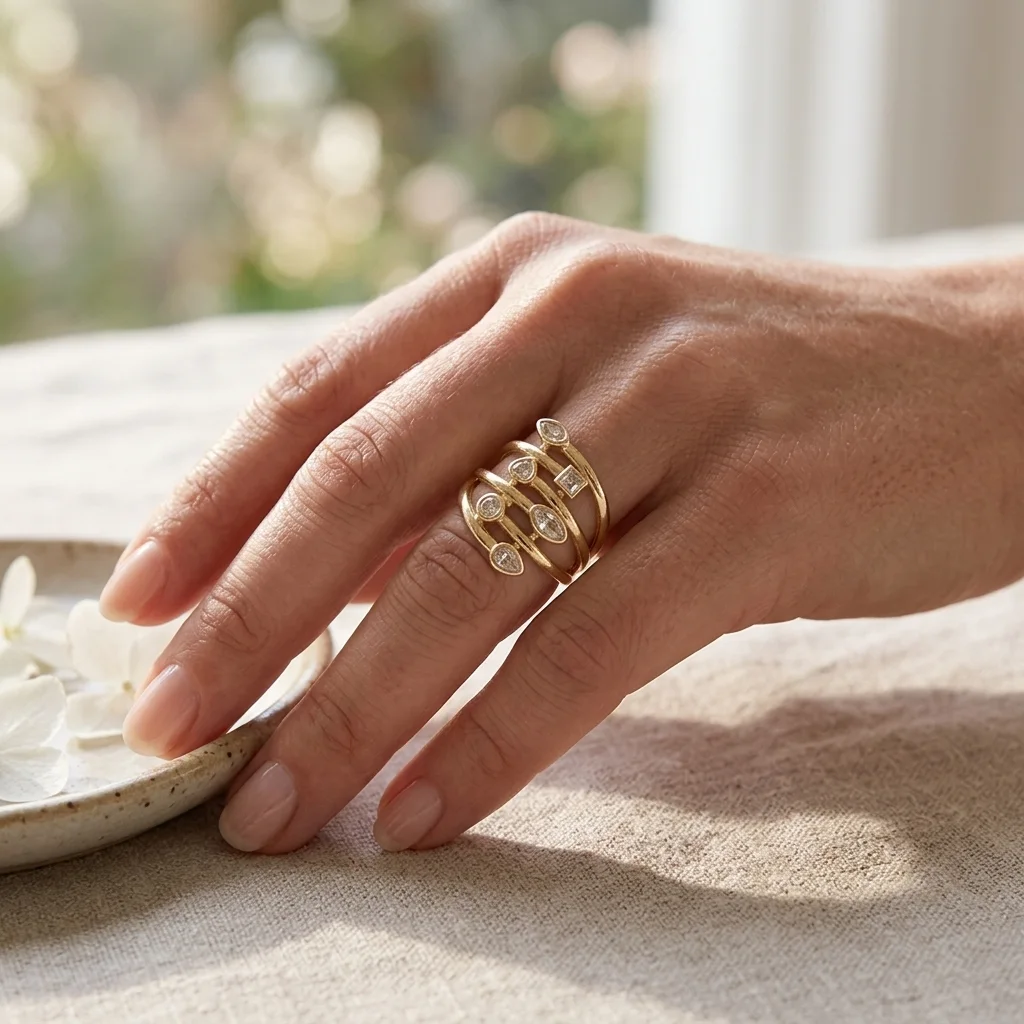 “Bientôt disponible” Bague Multi-Rangs 