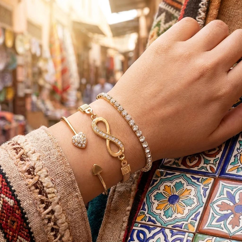“Bientôt disponible” Set de Bracelets Infinity Love Gold
