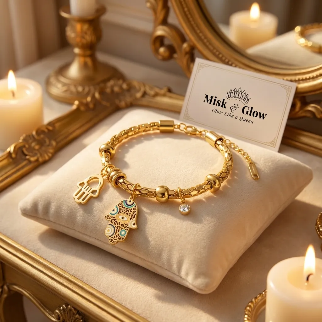 سوار ذهبي بطبقات متعددة مع نجوم ساحرة