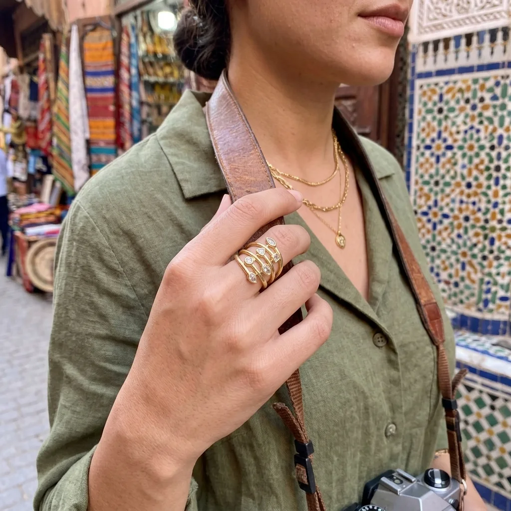 “Bientôt disponible” Bague Multi-Rangs 