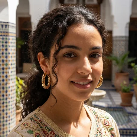 أقراط  مترابطة – أناقة تنسج الضوء