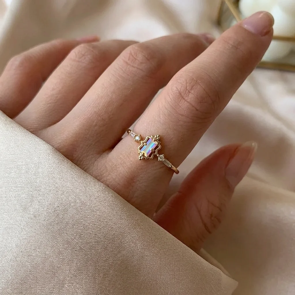 “Bientôt disponible”Bague Fine Solitaire 