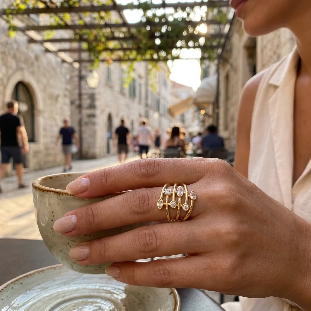 “Bientôt disponible” Bague Multi-Rangs 