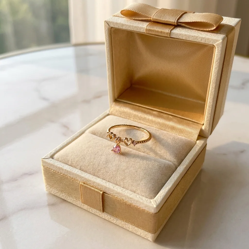 “Bientôt disponible” Bague Cœur Éternel Rose Gold