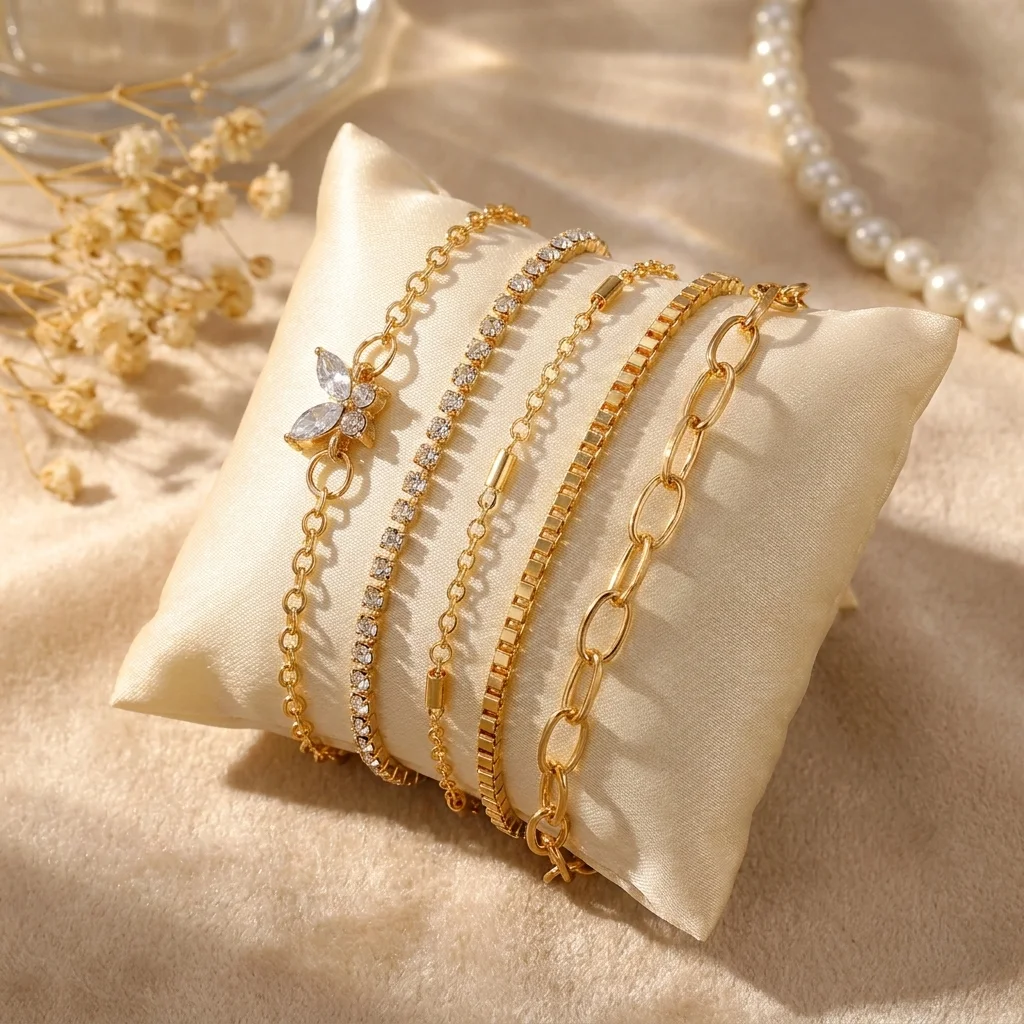 “Bientôt disponible” Set de 5 Bracelets 
