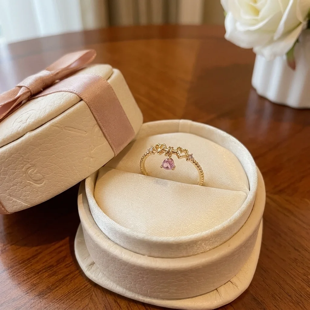 “Bientôt disponible” Bague Cœur Éternel Rose Gold