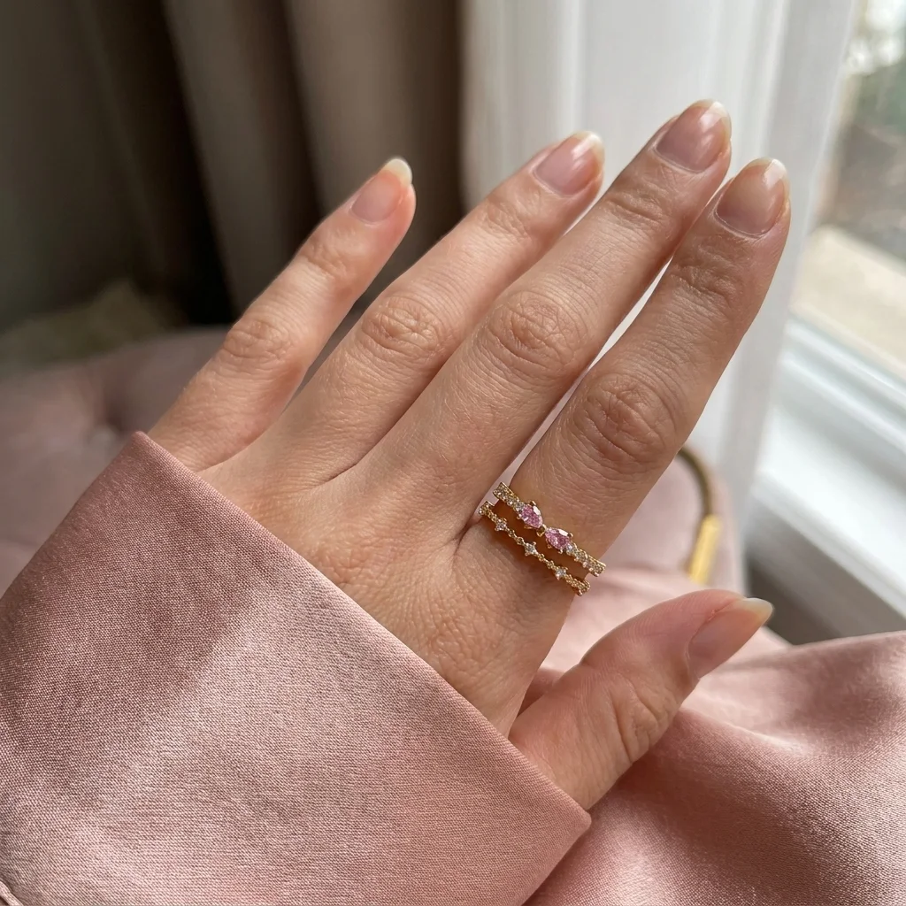 “Bientôt disponible”  Bague Ajustable Double Rang 