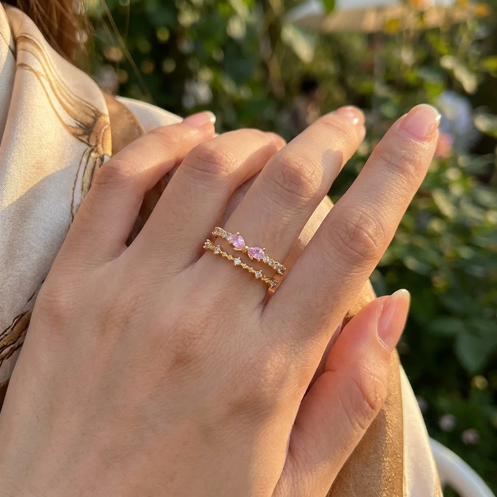 “Bientôt disponible”  Bague Ajustable Double Rang 