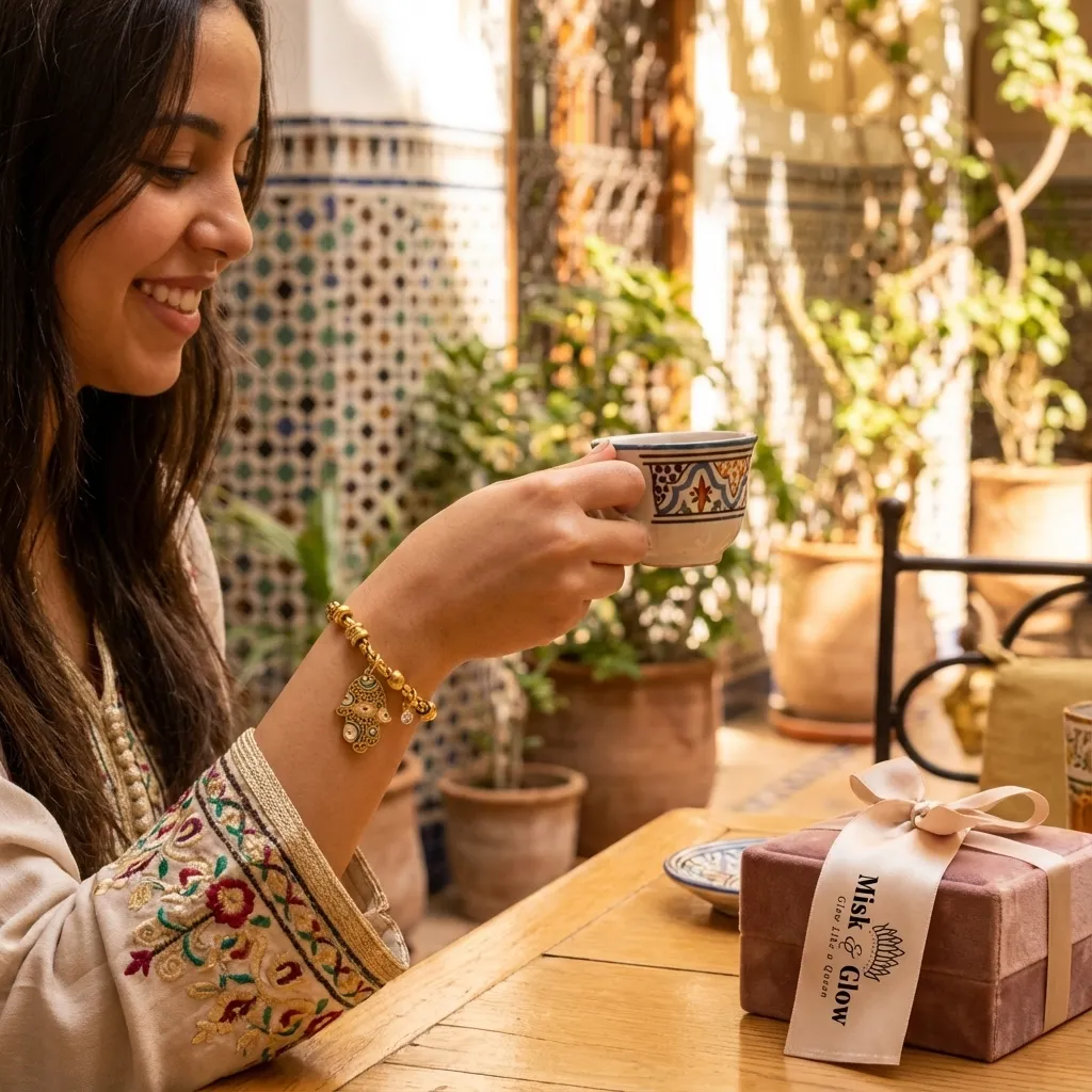 سوار ذهبي بطبقات متعددة مع نجوم ساحرة