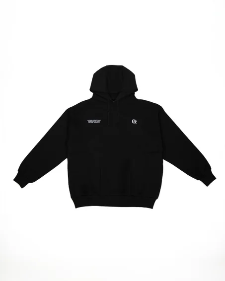 OVERSIZED BLACK HOODIE