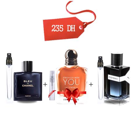 Pack  – Bleu de Chanel + Y Eau de Parfum + 5 ml Gratuit , stronger with you intensely
