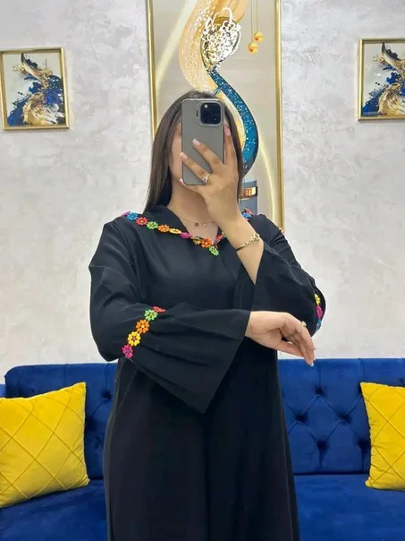 جلابة كلوش بالدوتيل %🥰