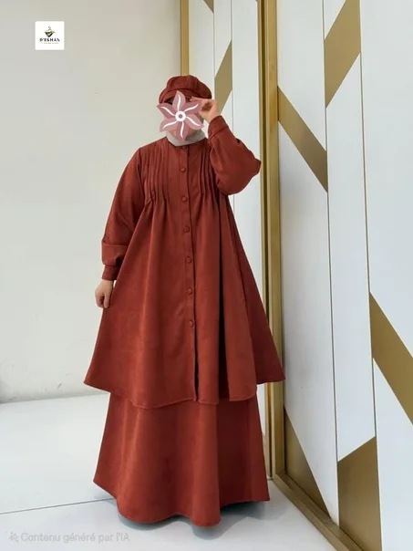 ✨ فستان أنيق بتصميم مودرن ومقاسات كبيرة ✨