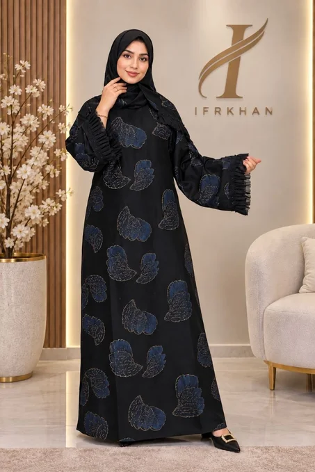عباية فاخرة + شال 🖤