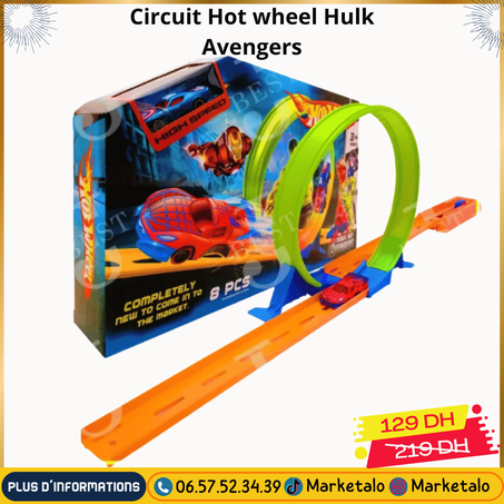 Circuit Hot wheel Hulk Avengers